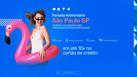 Foto demonstrativa de Feriado Aniversário SP venha para em Olímpia