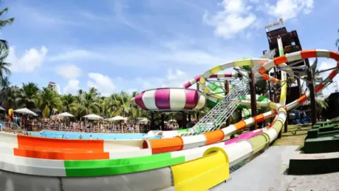 Lendário atração radical no Thermas dos Laranjais