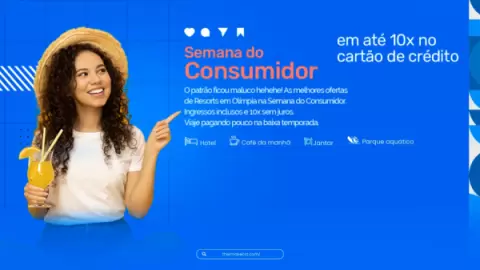 Foto demonstrativa de Ofertas de Resorts em Olímpia na Semana do Consumidor