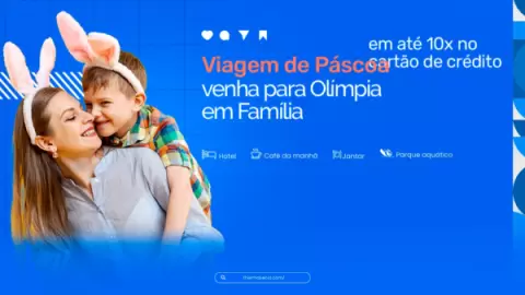 Foto demonstrativa de Viagem de Páscoa, venha para Olímpia em Família